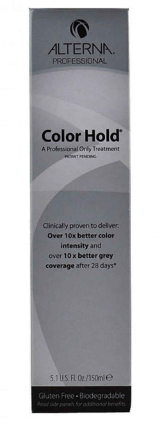 Alterna Professional Color Hold treatment bottle in grey and black packaging.