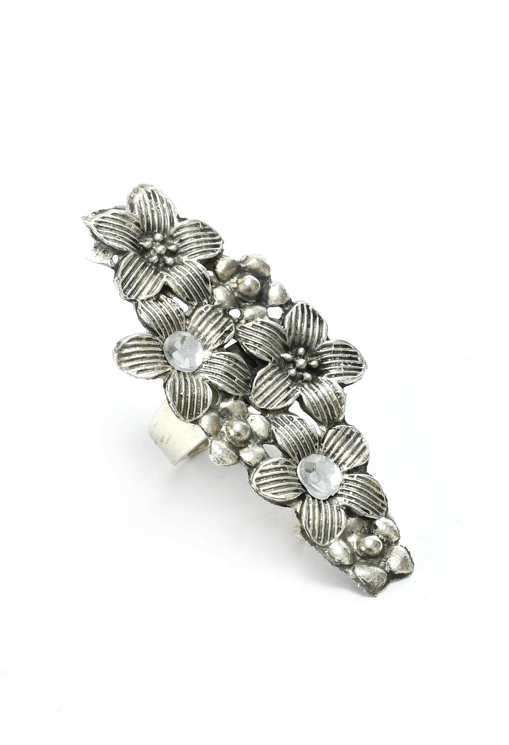 Oxidised Silver-Plated Hasli Design Choker Necklace Set