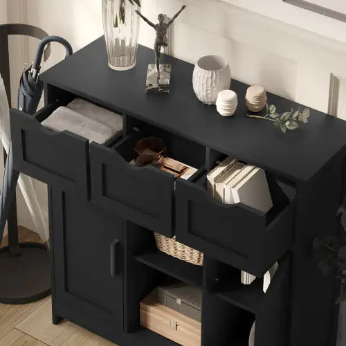 Storage Cabinets,Wooden Floor Cabinet,with Drawers And Shelves Storage Cabinets,Accent Cabinet For Living Room,Bedroom,Bathroom Furniture Home Decor