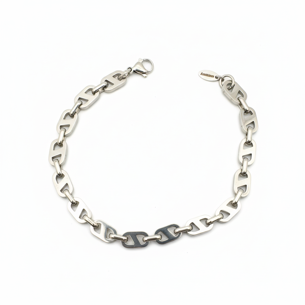 Premium Stainless Steel Chain Link Bracelet - Hypoallergenic & Durable