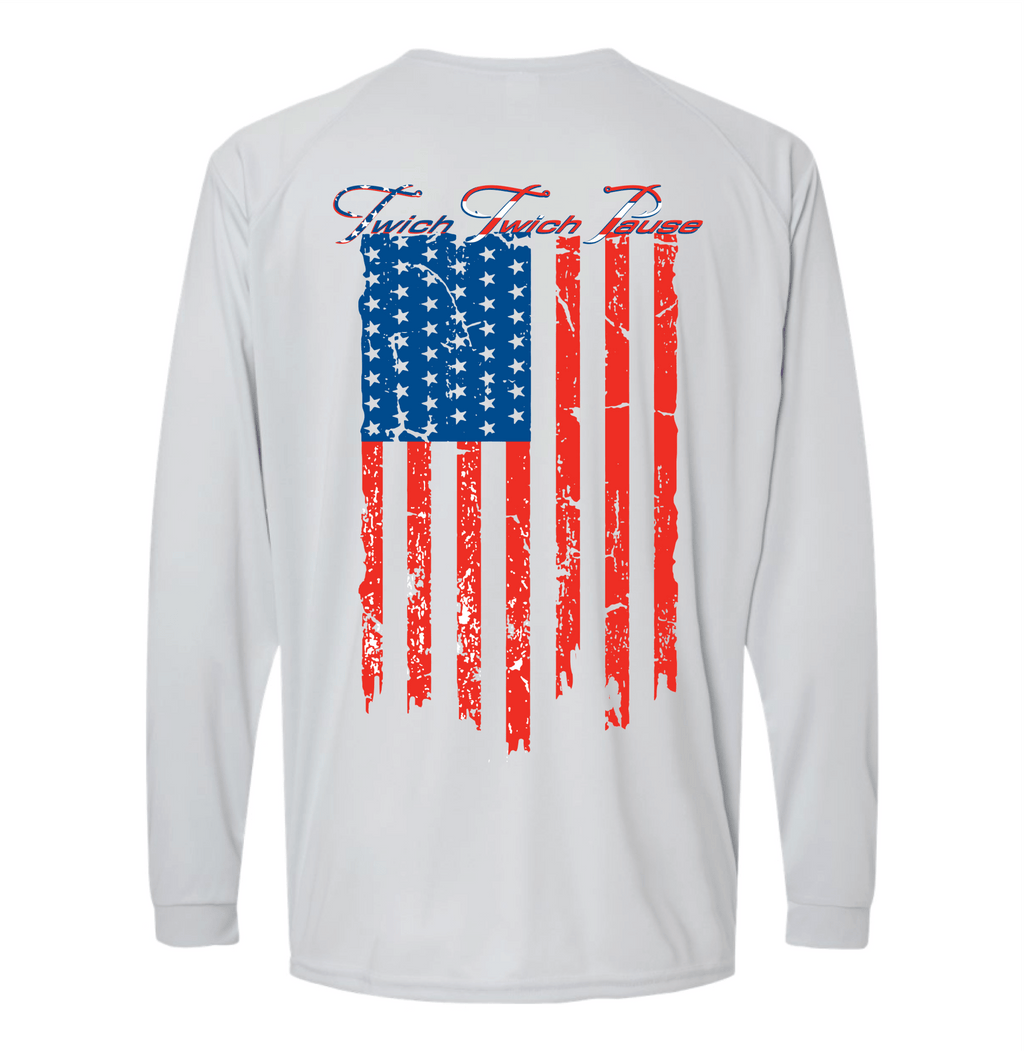 Patriotic Performance Crew Neck Shirt in White