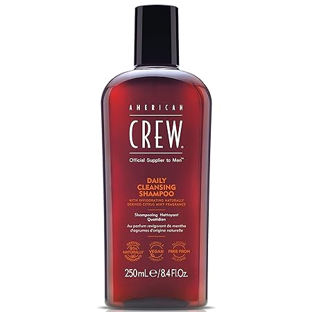 Bottle of American Crew Daily Cleanse Shampoo for men, 8.4oz size.