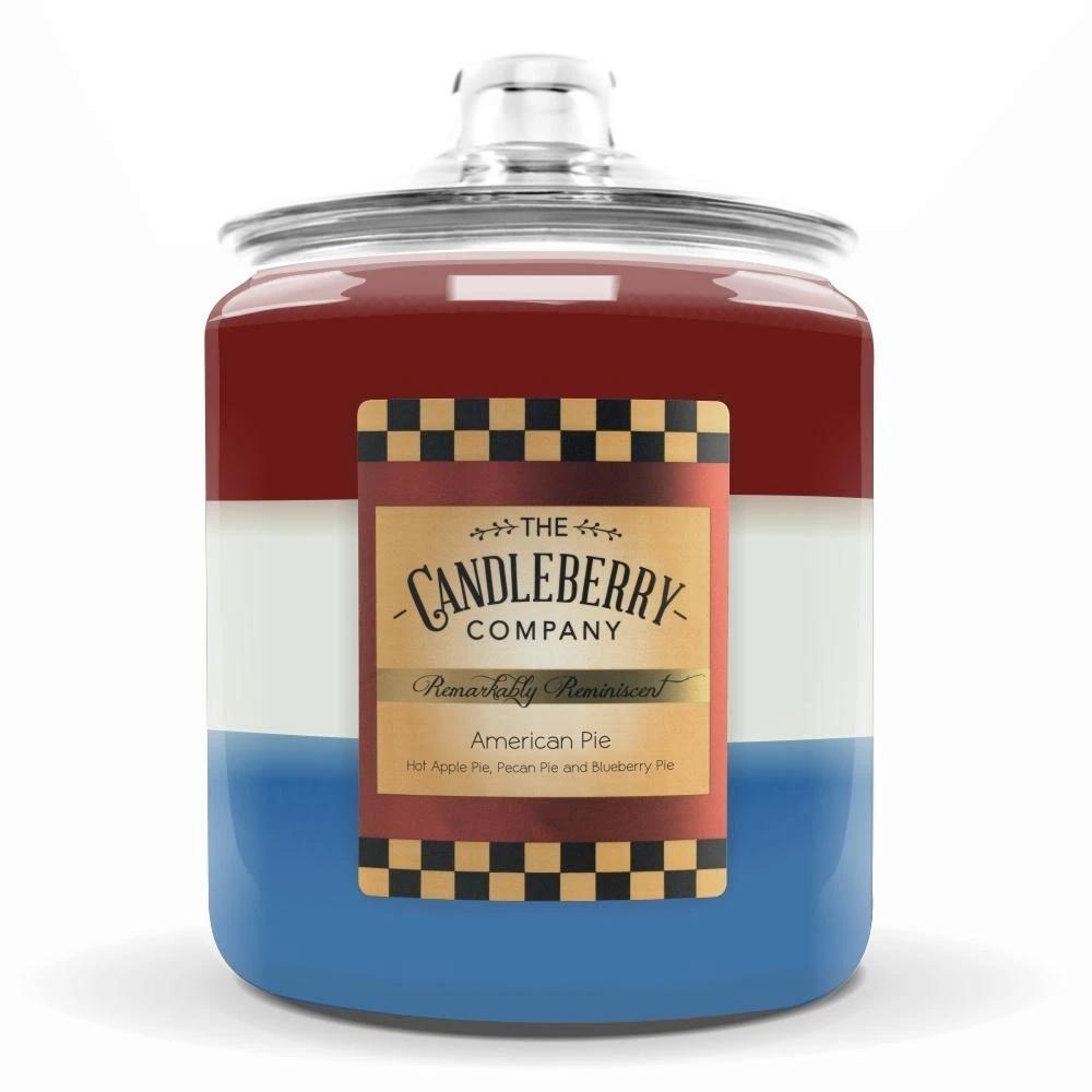 American Pie™ 4-Wick Cookie Jar Candle | Farmhouse Striped