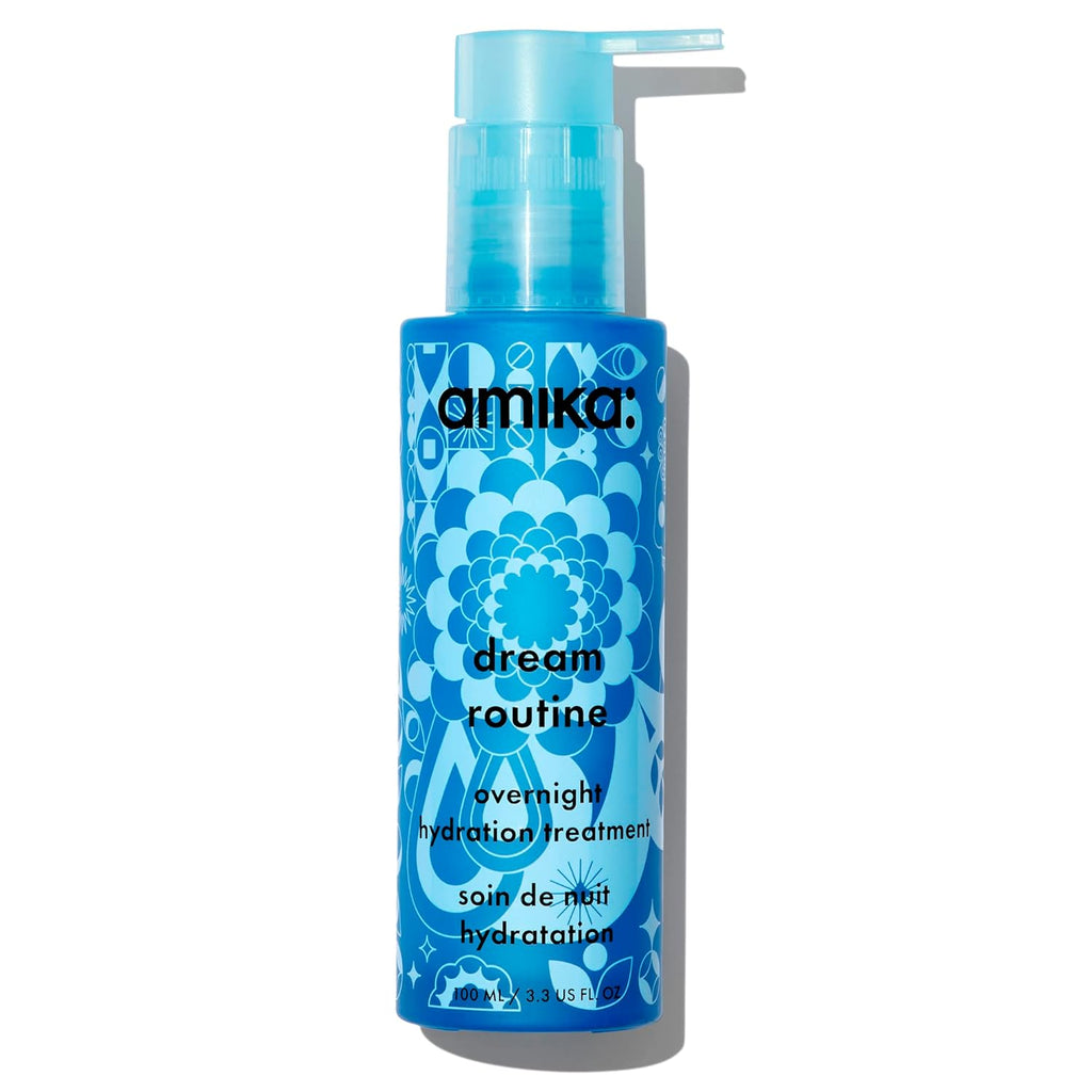Amika Dream Routine blue bottle overnight hydrating hair mask 100mL