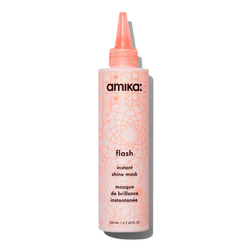 Amika Flash Instant Shine Mask 6.7 oz bottle for hair shine and hydration