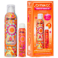 Amika Perk Up Power-Up dry shampoo duo featuring colorful geometric packaging