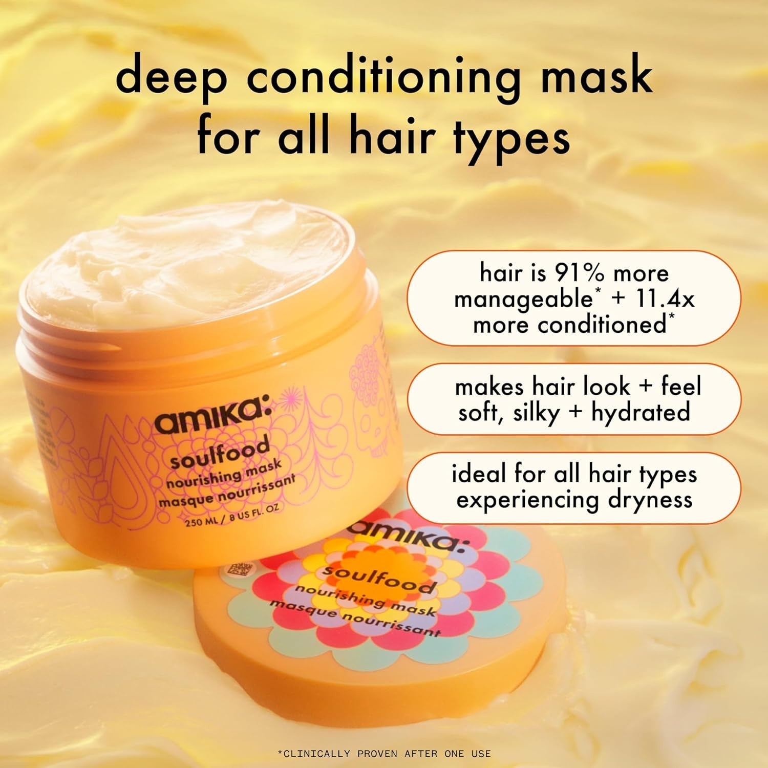 Soulfood Nourishing Hair Mask for Dry and Damaged Hair Recovery