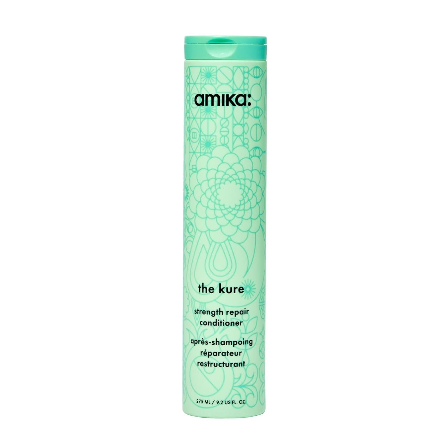 Amika The Kure Strength Repair Conditioner bottle for damaged hair treatment
