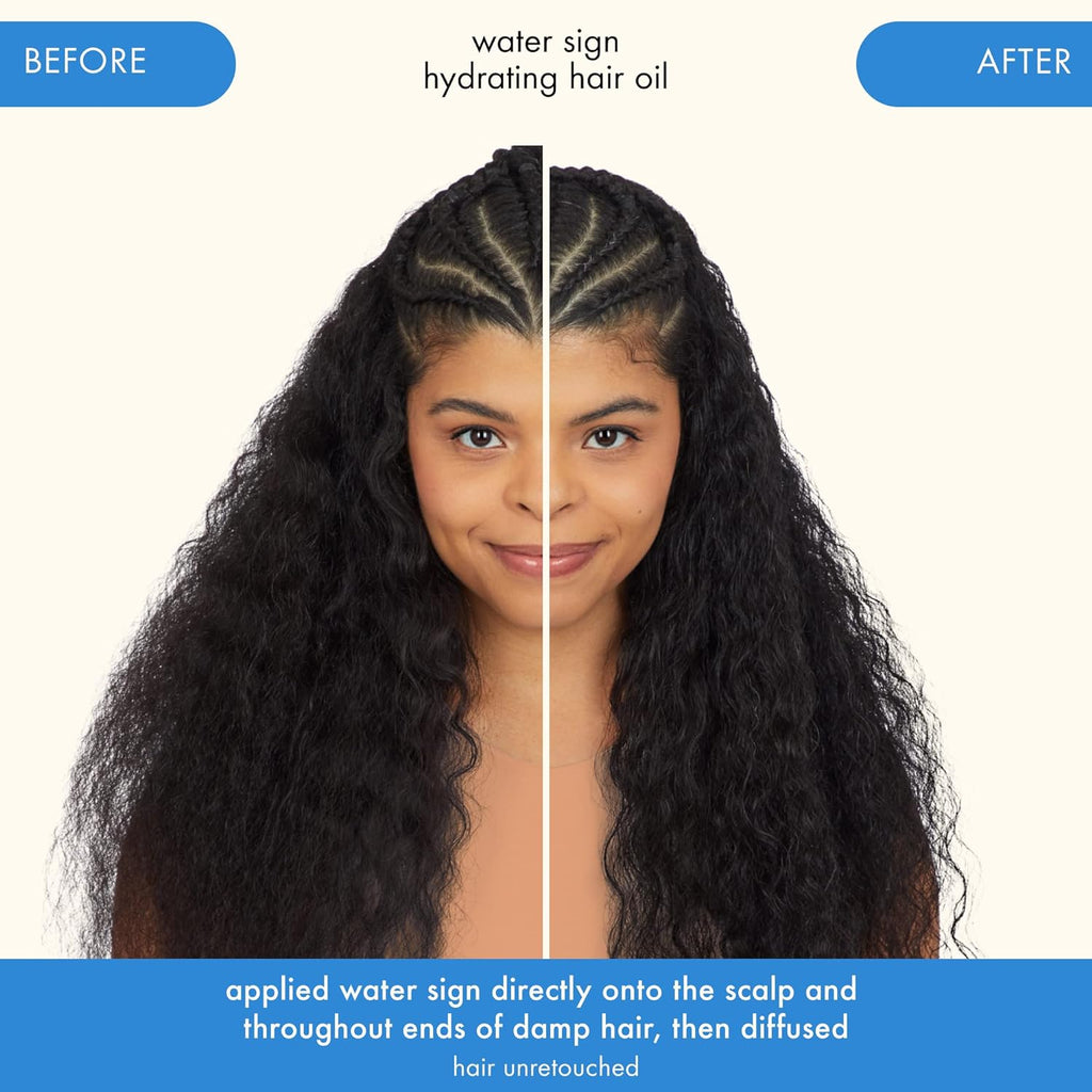 Water Sign Hydrating Hair Oil with Hyaluronic Acid 1.7 Oz