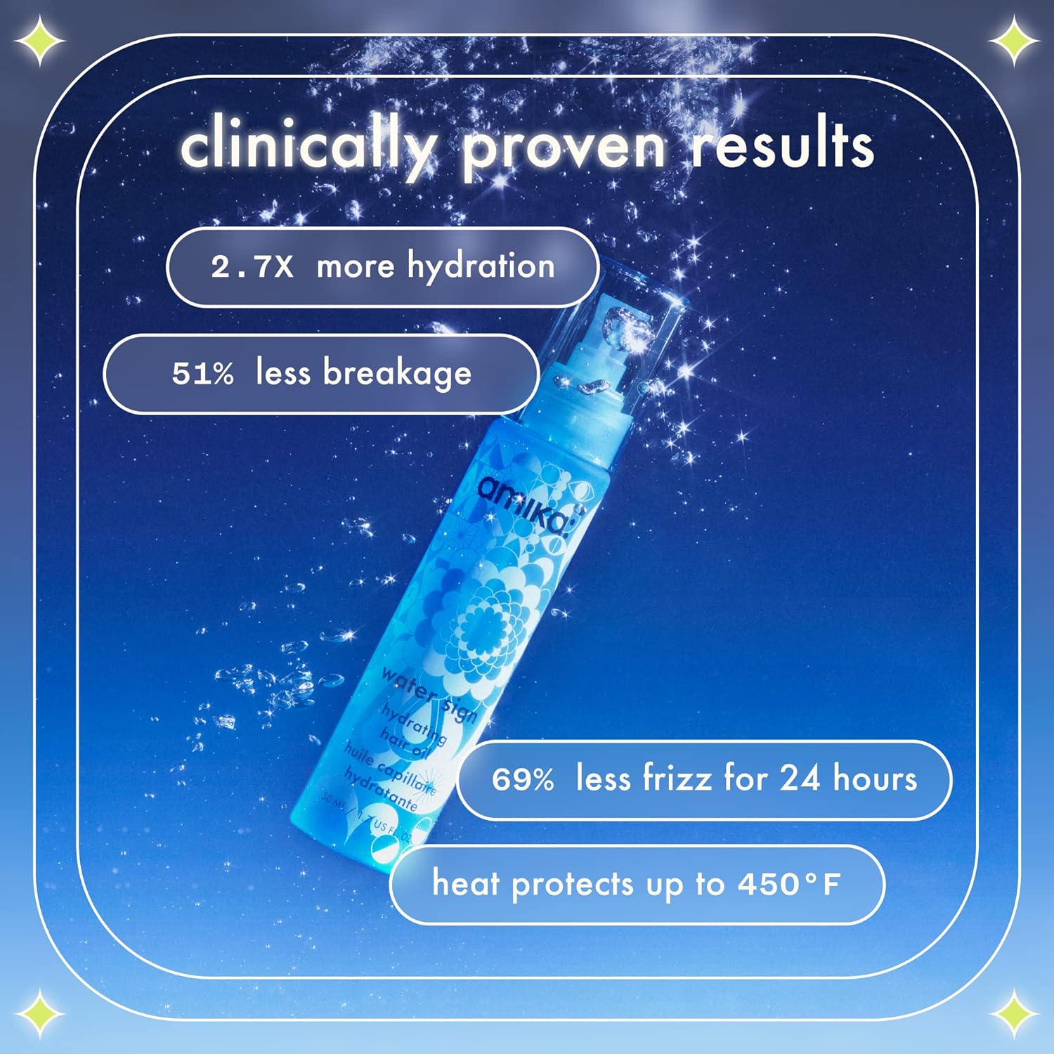 Water Sign Hydrating Hair Oil with Hyaluronic Acid 1.7 Oz
