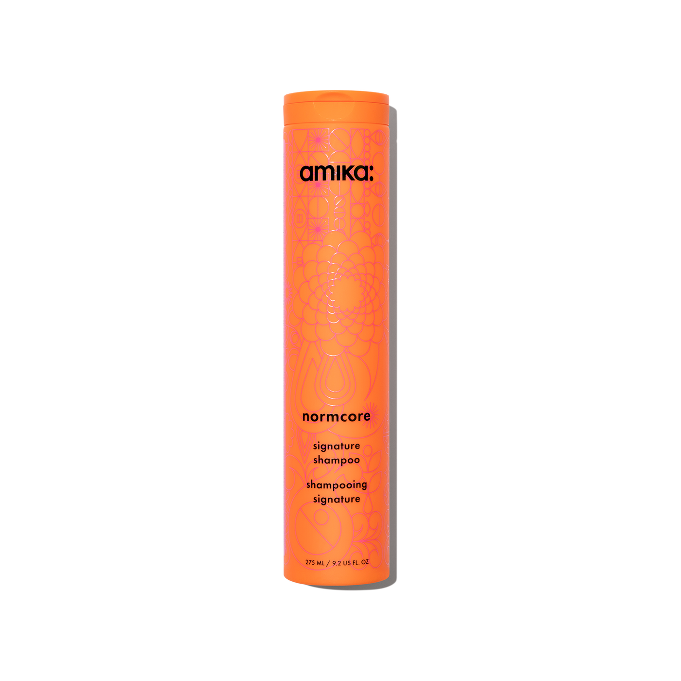 Amika Normcore Signature Shampoo orange bottle 9.2oz