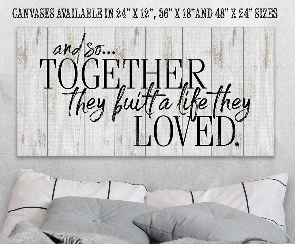 And So Together They Built - Canvas