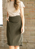 Andie Olive Hiking Midi Skirt | Quick-Dry Athletic