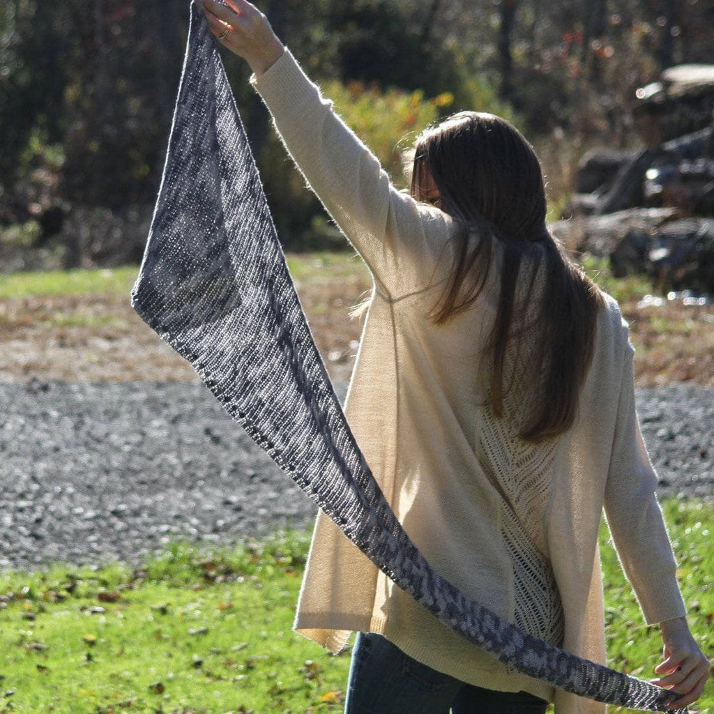 Andina Scarf Crochet Kit - Flowing Abstract Silk Wrap
