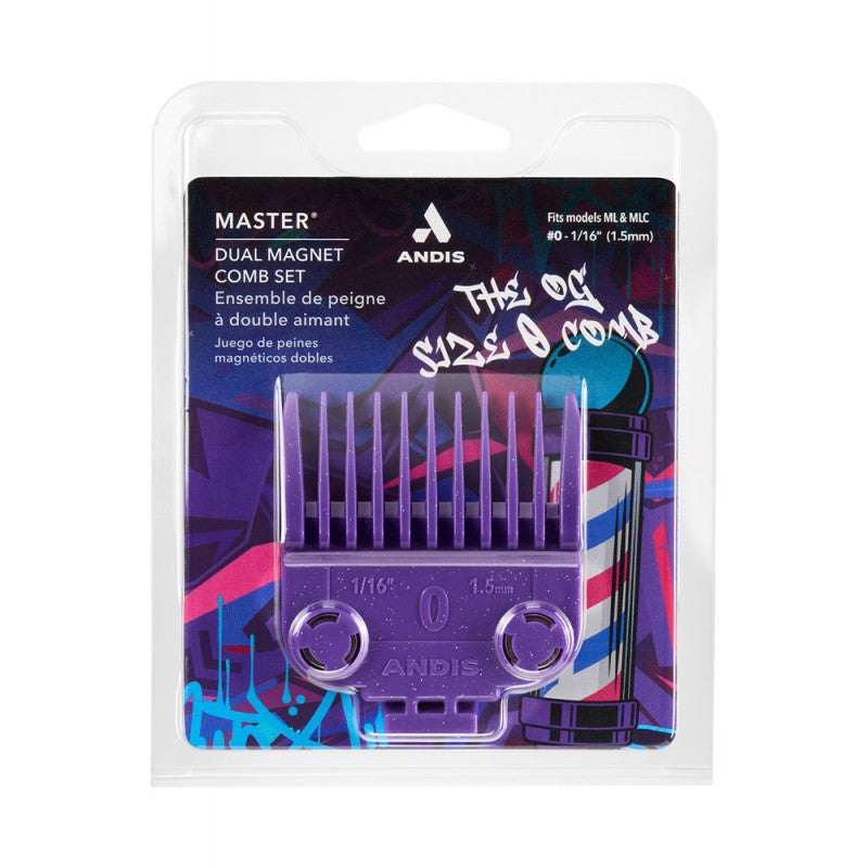 Dual Magnet Size 0 OG Clipper Comb Attachment - Purple