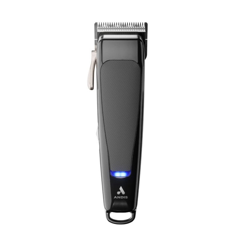 Andis Revite Professional Clipper in black with aluminum housing and non-slip grip