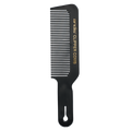 Professional 12-pack barber clipper comb set in black and white for precision hair cutting