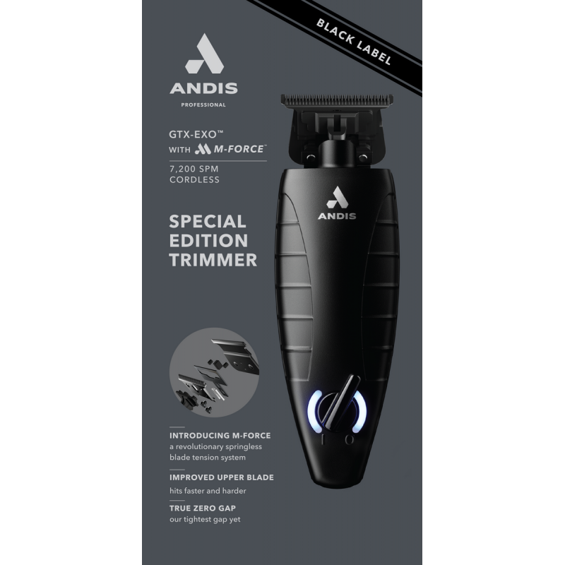 GTX-EXO Black Label Cordless Li Trimmer with M-Force Blade