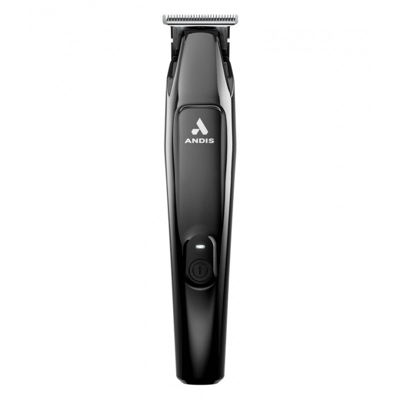 Andis Slimline Pro II professional hair trimmer in silver finish for barber detailing