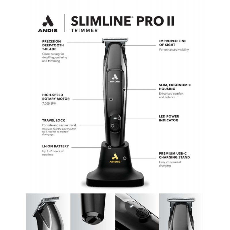 Slimline Pro II Professional Barber Trimmer for Detailing & Edging