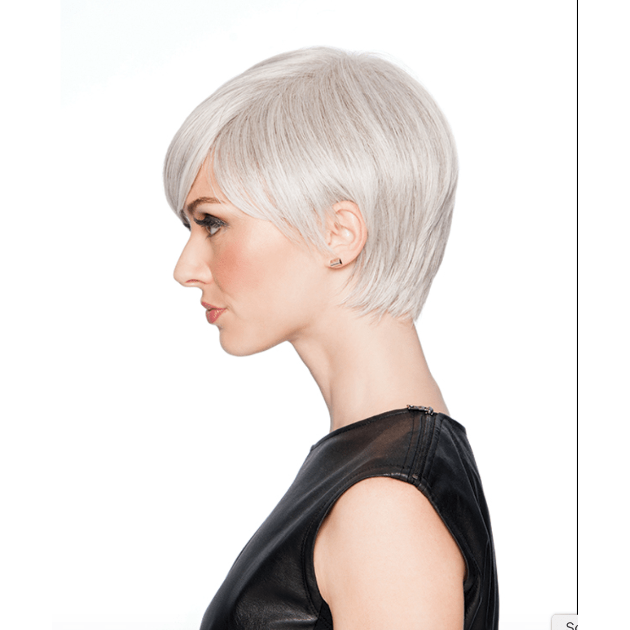 Angled Cut Wig Asymmetrical Short Layered Hairdo Style