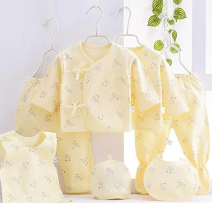 Luxury 7-Piece Cotton Clothing Set for Newborns