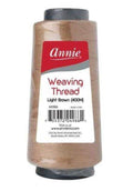 Spool of Annie Weaving Thread in Light Brown, 400m length for hair extensions
