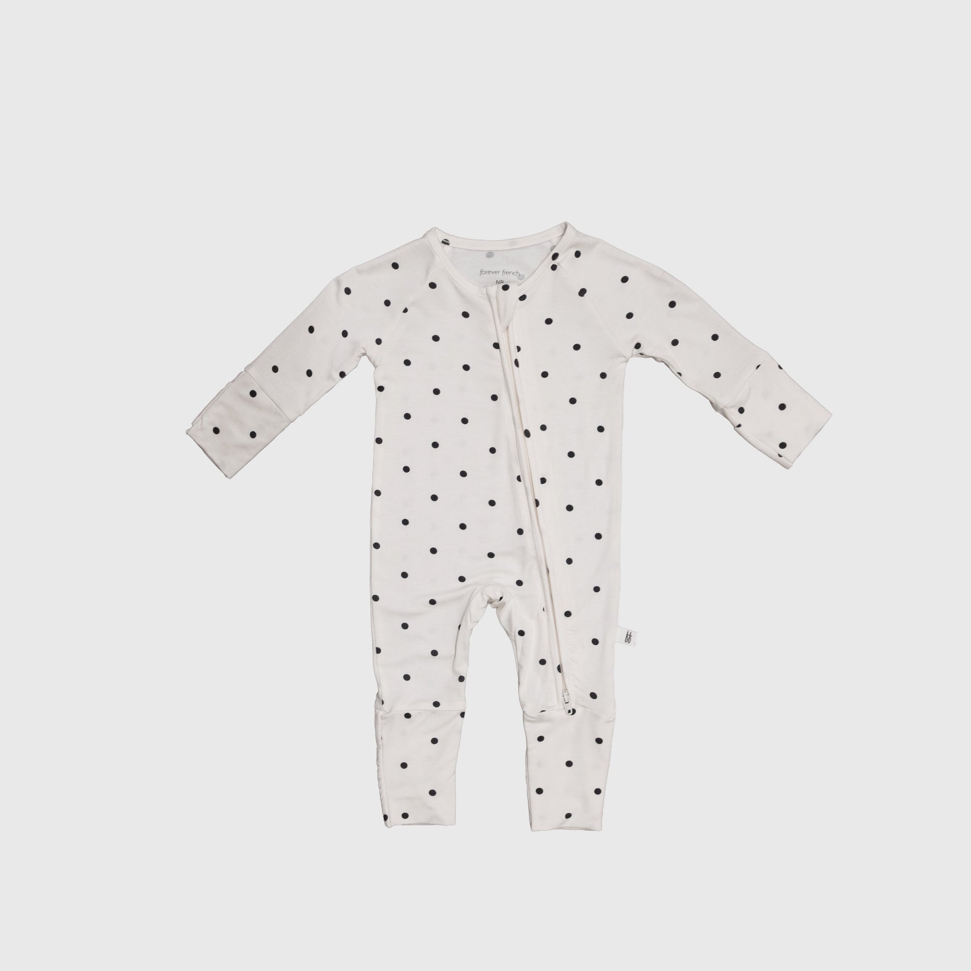 Annie Bamboo Zip Pajamas – Minimalist Baby Sleepwear