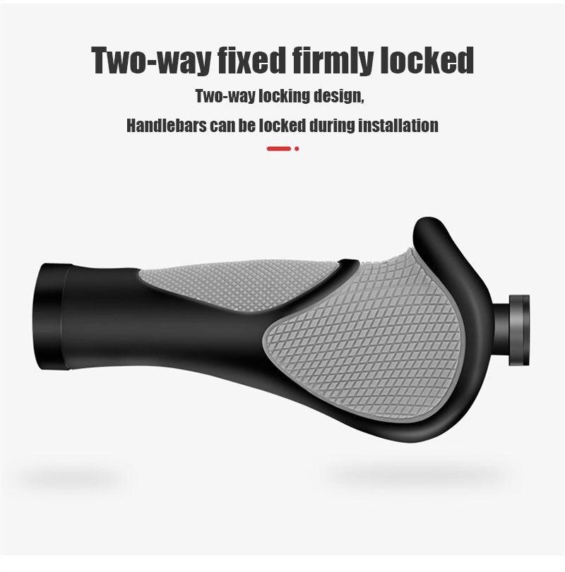 Ergonomic Anti-Slip Bike Handlebar Grips with Shock Resistance