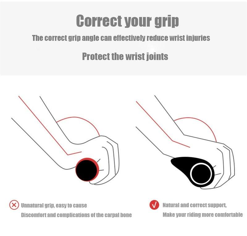 Ergonomic Anti-Slip Bike Handlebar Grips with Shock Resistance