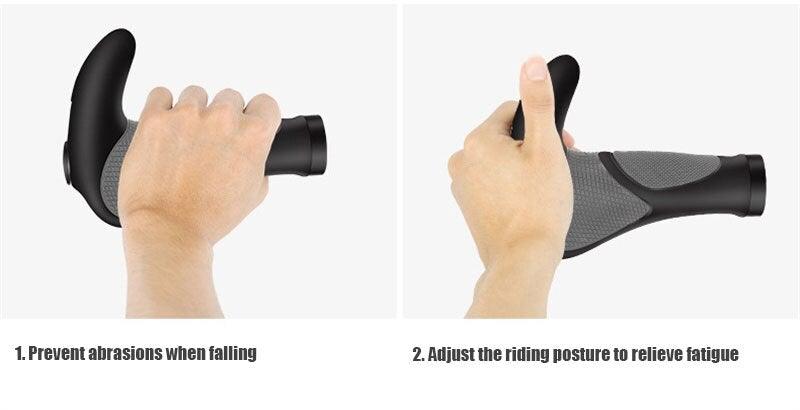 Ergonomic Anti-Slip Bike Handlebar Grips with Shock Resistance