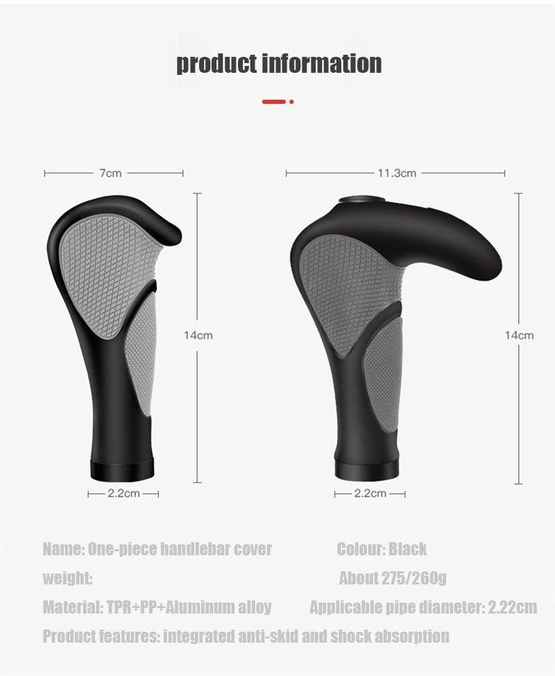 Ergonomic Anti-Slip Bike Handlebar Grips with Shock Resistance