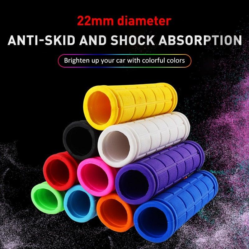 Soft TPR Rubber Mushroom Handlebar Grips - Non-Slip Bike Grips
