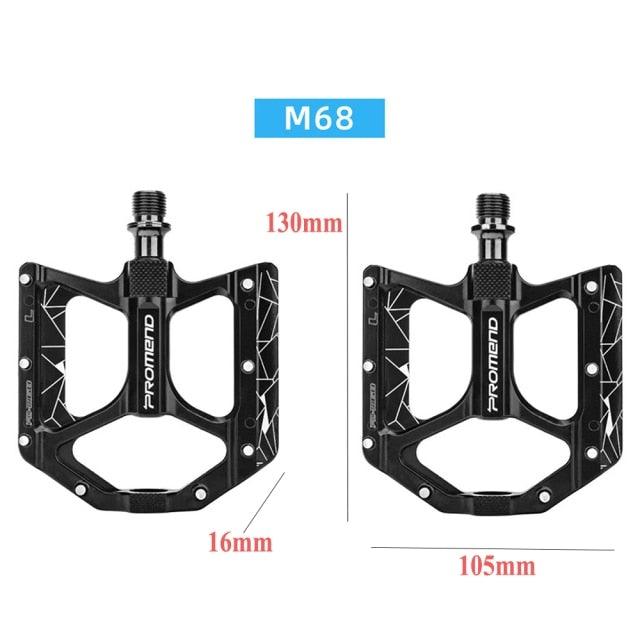 Quick Release Aluminum Flat Pedals - Ultralight 3 Bearing Set