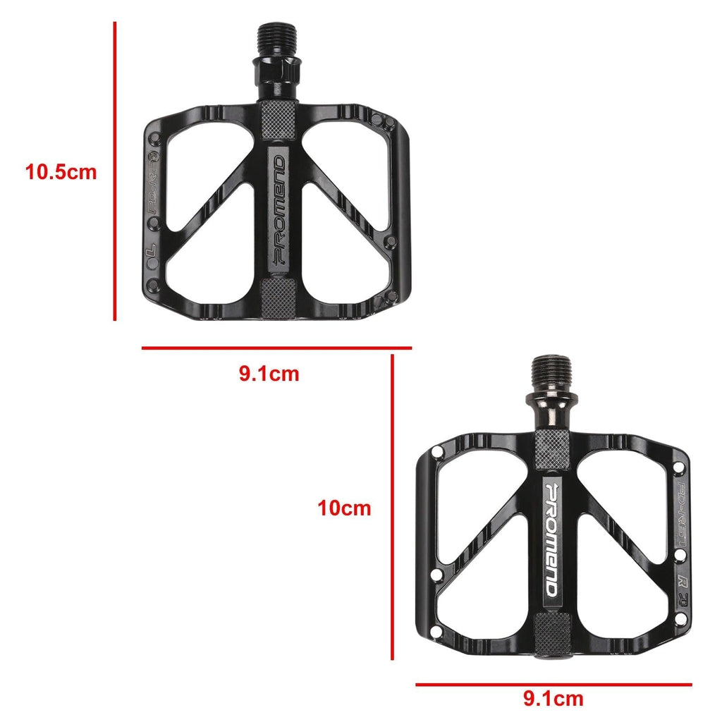 Quick Release Aluminum Flat Pedals - Ultralight 3 Bearing Set