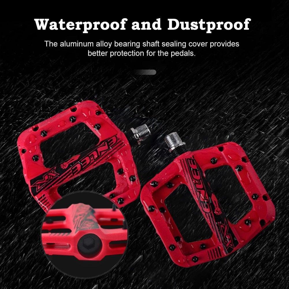 Anti-Skid Nylon Fiber Mountain Bike Platform Pedals