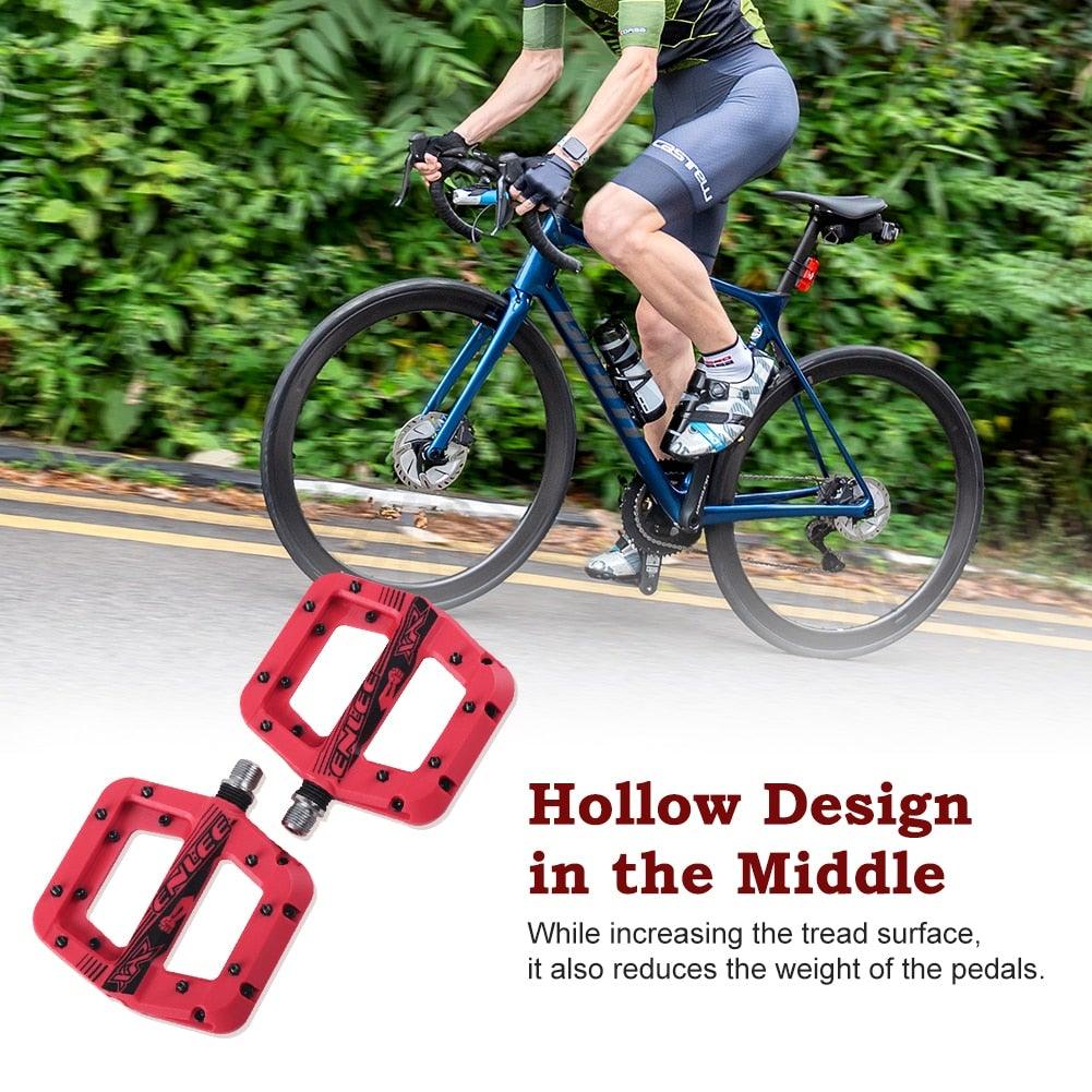 Anti-Skid Nylon Fiber Mountain Bike Platform Pedals