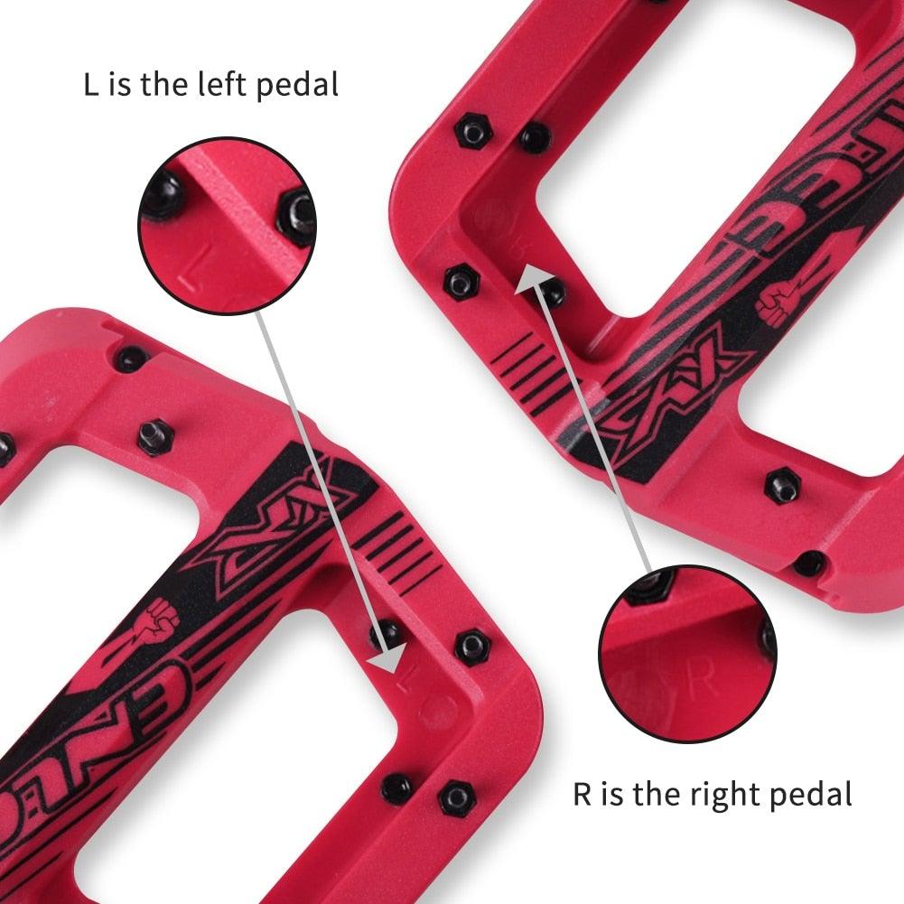 Anti-Skid Nylon Fiber Mountain Bike Platform Pedals