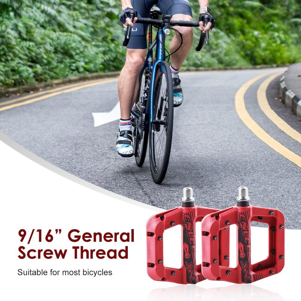 Anti-Skid Nylon Fiber Mountain Bike Platform Pedals