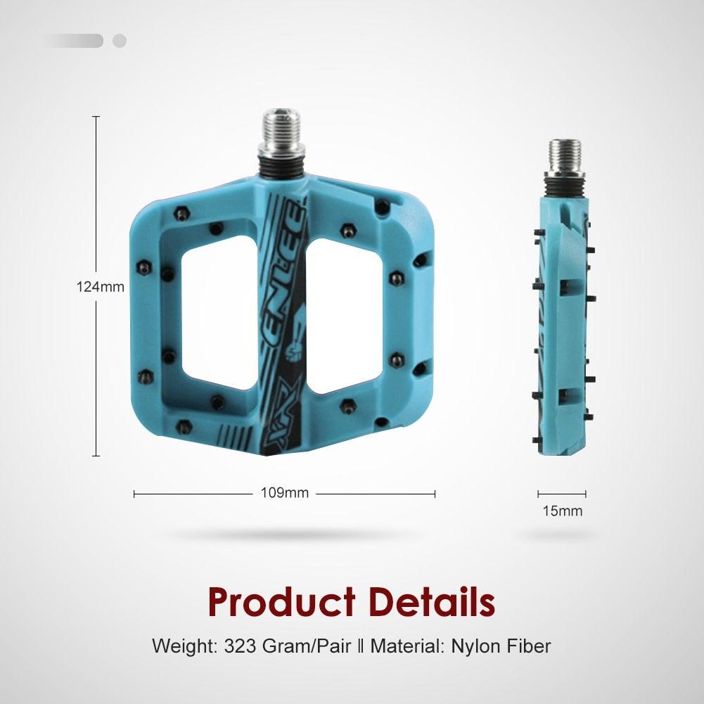Anti-Skid Nylon Fiber Mountain Bike Platform Pedals