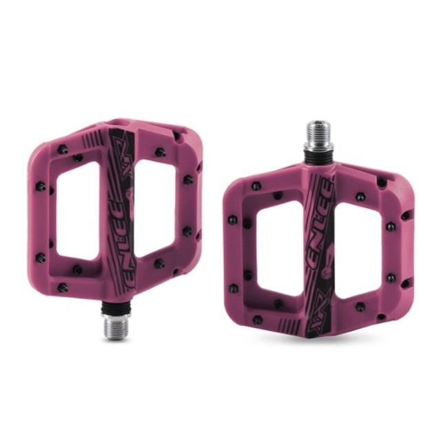 Anti-Skid Nylon Fiber Mountain Bike Platform Pedals