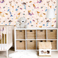 Aqua Wallpaper by Jun Shu Create featuring a decorative pattern on a wall