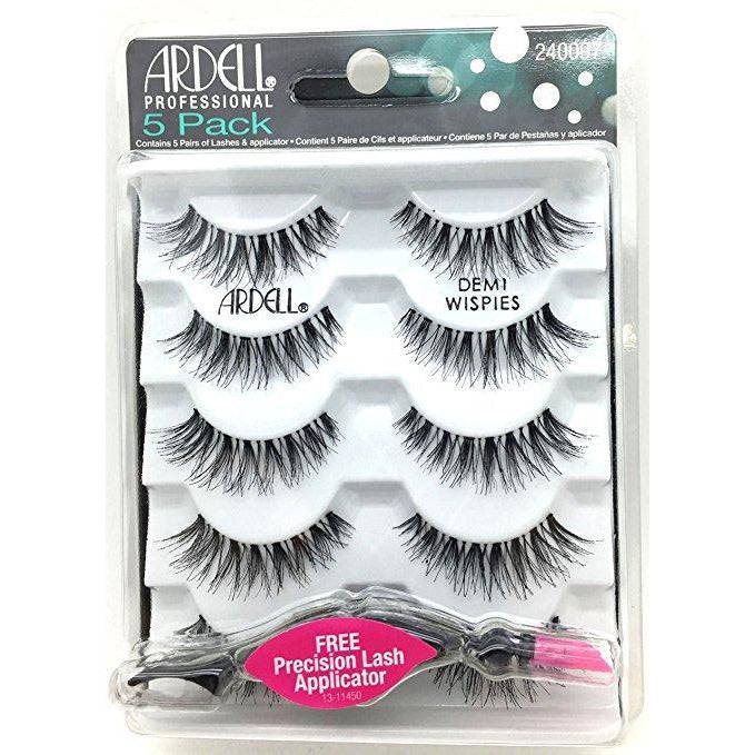 110 Black & Demi Wispies False Eyelash Multipack with Applicator