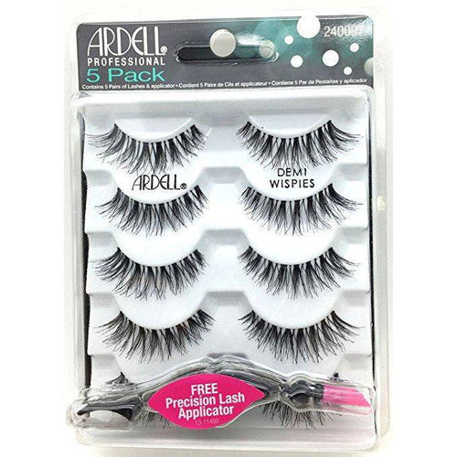 110 Black & Demi Wispies False Eyelash Multipack with Applicator