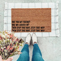 Kdot inspired decorative entryway doormat for plant lovers.