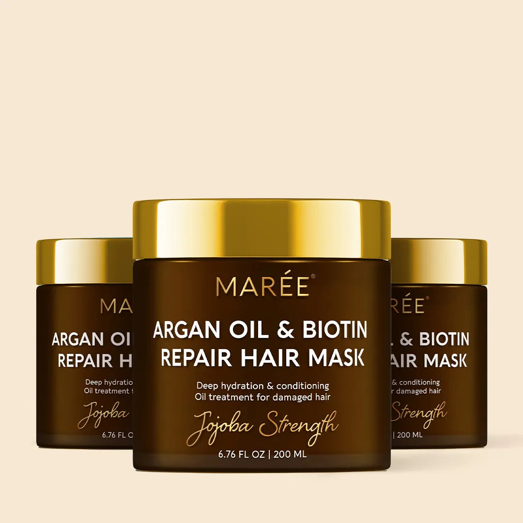 Argan Oil and Biotin Hair Repair Mask for Deep Hydration - Image 11