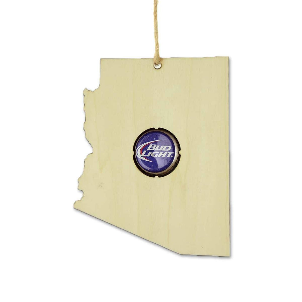 Arizona Beer Cap Map Ornaments