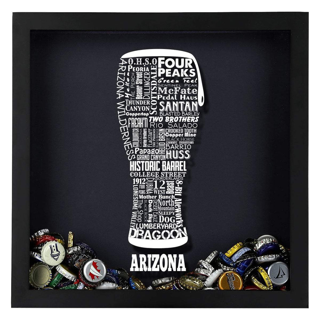 Arizona Beer Typography Shadow Box