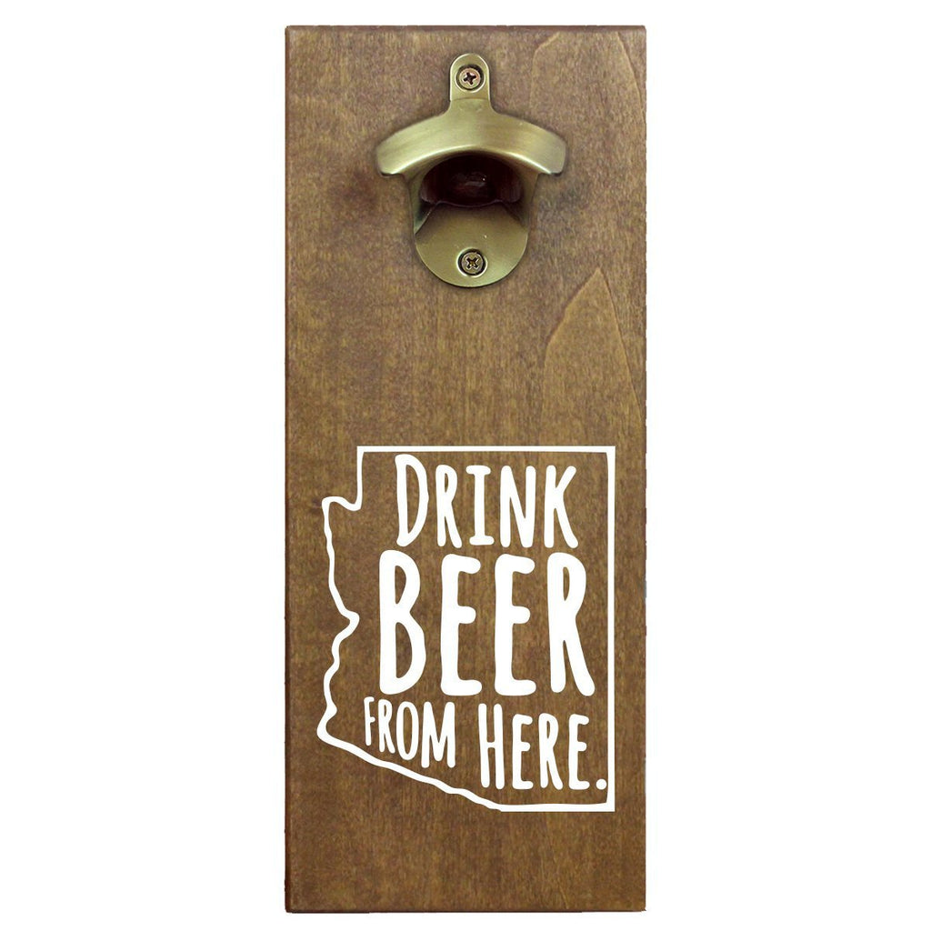 Arizona Drink Beer From Here Cap Catching Magnetic Bottle Openers