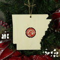 Arkansas Beer Cap Map Ornaments